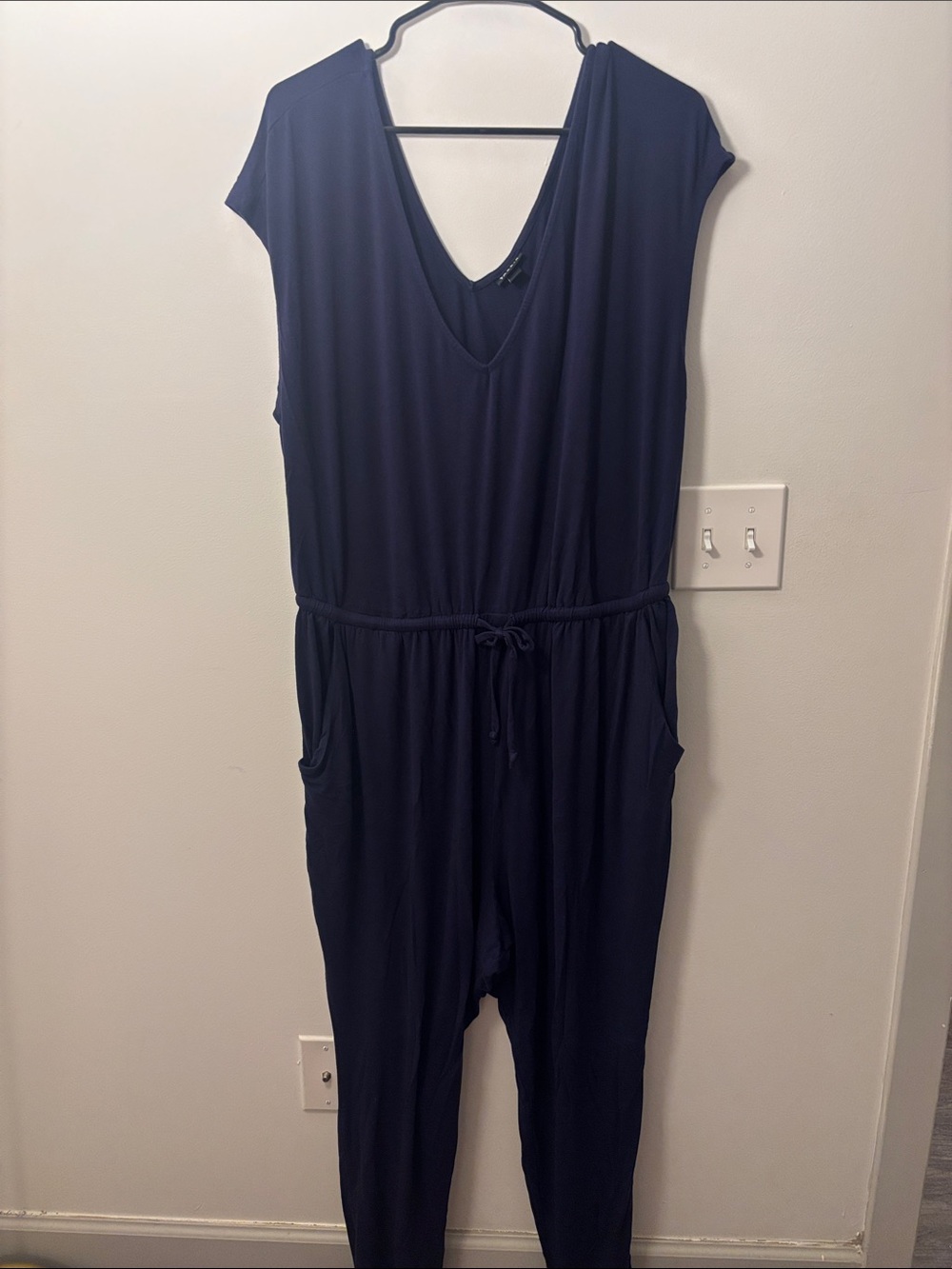 Torrid Navy One-Piece Women’s Jumpsuit with Drawstring Waist